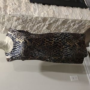 Laura pattern sleeveless pattern dress